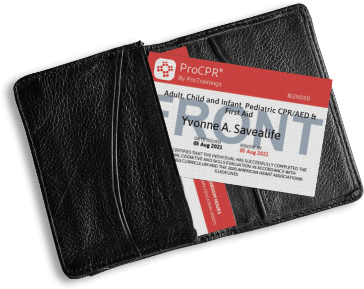 Sample CPR wallet card