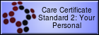 The Second Standard of The Care Certificate teaches you about different types of personal development.