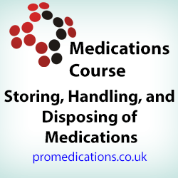 Learn the necessary techniques of the storing, handling, and disposing of medications in the care sector.